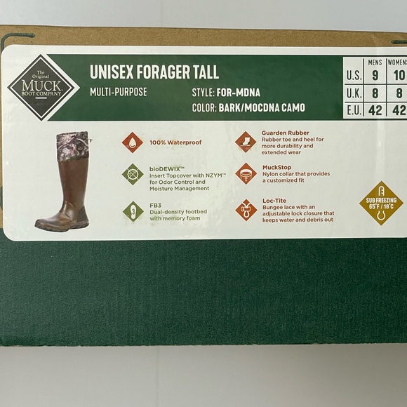 Muck Boots Camo and Brown Waterproof Boots - Unisex Forager Tall main image 2